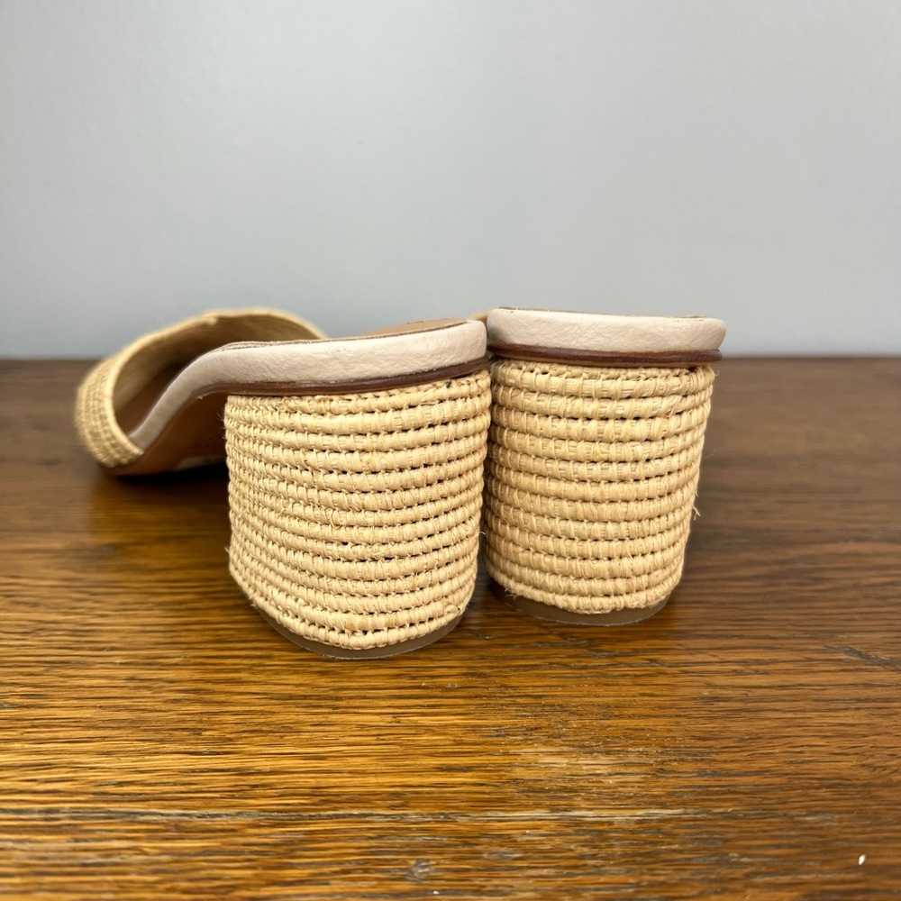 EUC Le Mogador Size 39 (Size 9) • Tan Jute Lapa Mule Slides Tuckernuck. - Picture 5 of 7